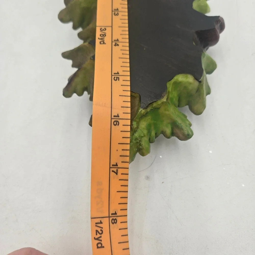 Vintage Grape Cluster Wall Plaque 3D Fruit Resin Decor Purple Green